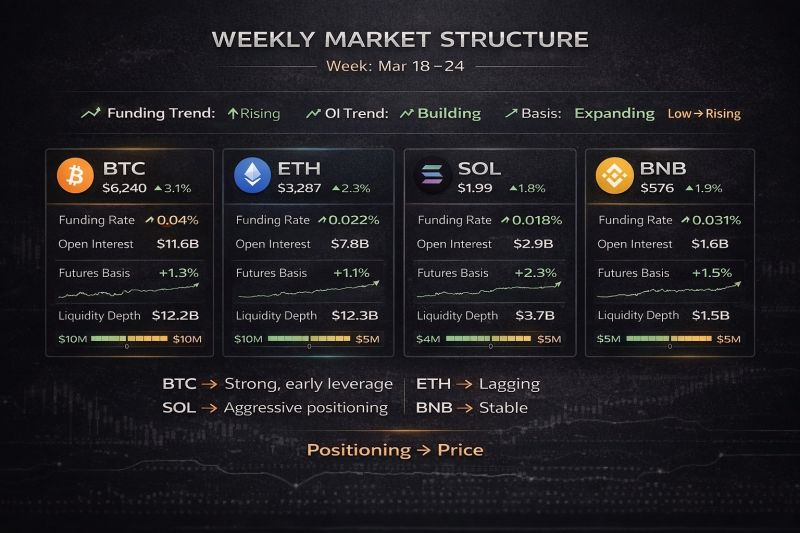 Weekly market structure template for LinkedIn